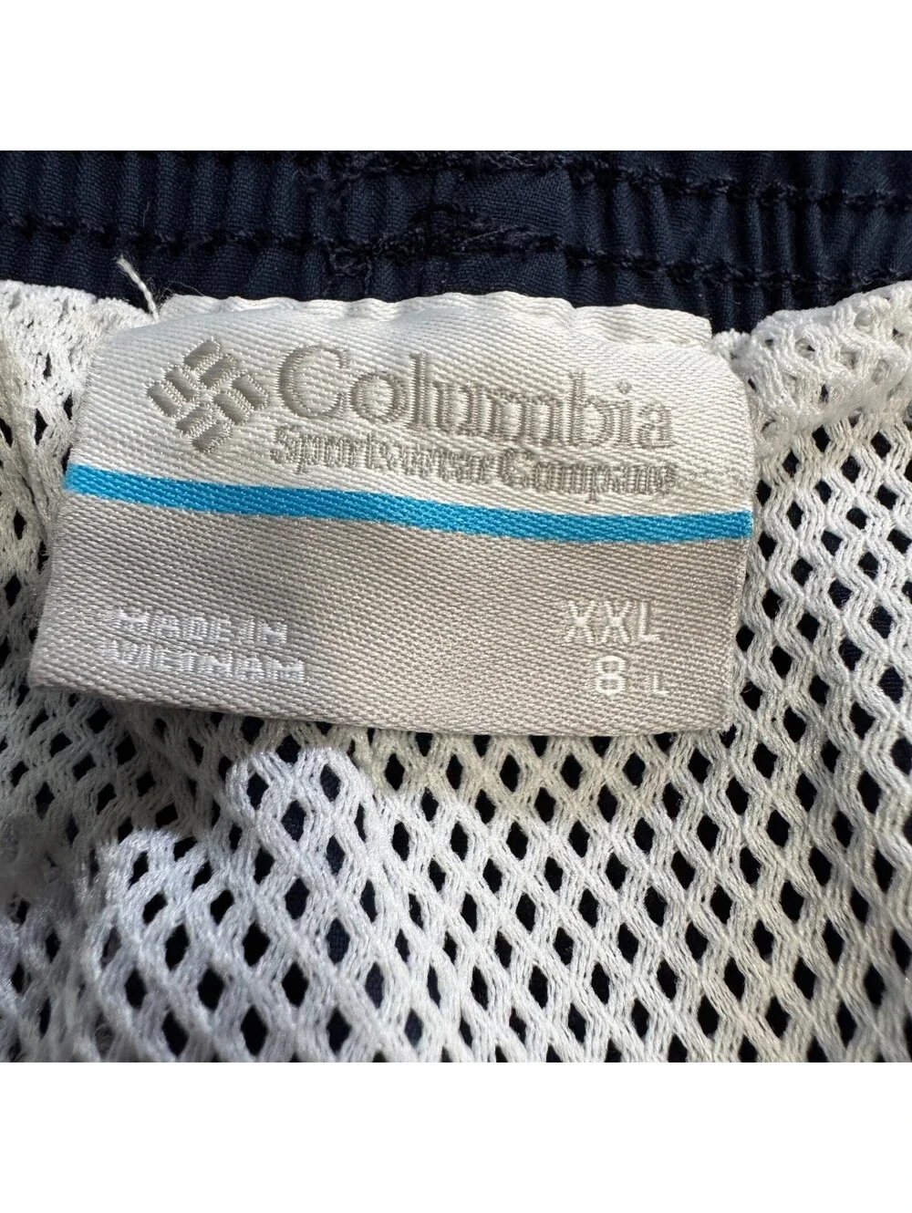 Columbia Mens PFG Swim Shorts XXL Navy Blue Omni-Shade Fishing Outdoor Nylon